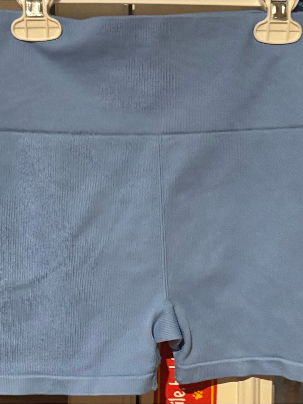 New Balance Light Blue High-Waist Bike Shorts